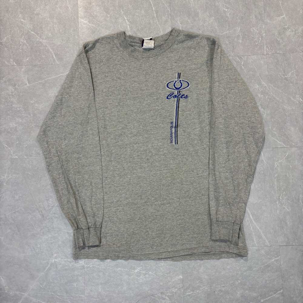 Cadre Athletic Indianapolis Colts Long Sleeve T-Shirt Mens XL Gray NFL Graphic